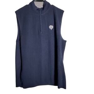 NWT G/Fore G4 Blue Merino Wool Tech Lined Slim Fit Dune Golf sweater Vest XL